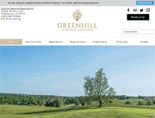 Tablet Screenshot of greenhillvineyards.com